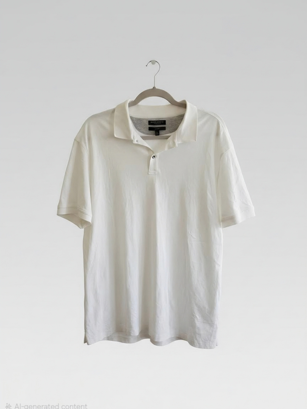 Banana Republic White Men's Polo Shirt